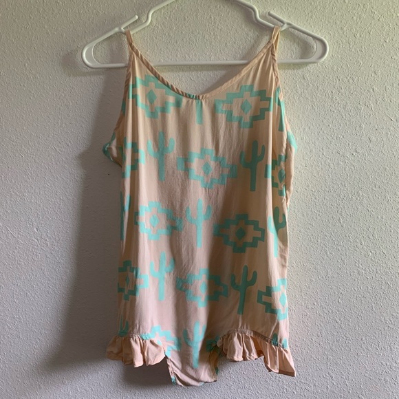 Wildfox intimates pajamas cactus sexy romper - Picture 3 of 4